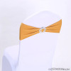 100pcs Wedding Chair Sashes with Crown Shape Buckle Spandex Lycra Chair Bands for Party Birthday Wedding Chair Decoration