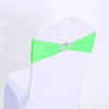 100pcs Wedding Chair Sashes with Crown Shape Buckle Spandex Lycra Chair Bands for Party Birthday Wedding Chair Decoration