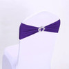100pcs Wedding Chair Sashes with Crown Shape Buckle Spandex Lycra Chair Bands for Party Birthday Wedding Chair Decoration