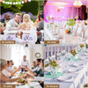 50Pcs/Lot Sided Sequin Chair Knot Bands with Buckle for Wedding Decoration Bow Spandex Hotel Banquet Party Home Decor Sashes