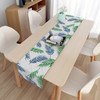 Plant Leaves Printed Table Runner Tropical Rainforest Flowers Green Leaves Pattern Wedding Decoration Table Runners Table Cloth