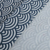 Japanese Style Cotton Linen Tablecloth Washable Rectangular Blue Sea Ripple Home Coffee Dining Table Fireplace Microwave Cover