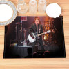 Johnny Hallyday Placemat Cotton Linen Fabric Table Mats Family Dinner Tableware Kitchen Table Mat 30X40cm
