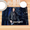 Johnny Hallyday Placemat Cotton Linen Fabric Table Mats Family Dinner Tableware Kitchen Table Mat 30X40cm