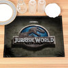 Jurassic Park Print Linen Dining Table Mats Alphabet Kitchen Placemat 30X40cm Coasters Pads Bowl Cup Mat