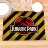 Jurassic Park Print Linen Dining Table Mats Alphabet Kitchen Placemat 30X40cm Coasters Pads Bowl Cup Mat