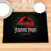 Jurassic Park Print Linen Dining Table Mats Alphabet Kitchen Placemat 30X40cm Coasters Pads Bowl Cup Mat