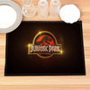 Jurassic Park Print Linen Dining Table Mats Alphabet Kitchen Placemat 30X40cm Coasters Pads Bowl Cup Mat