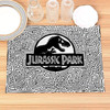 Jurassic Park Print Linen Dining Table Mats Alphabet Kitchen Placemat 30X40cm Coasters Pads Bowl Cup Mat