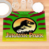 Jurassic Park Print Linen Dining Table Mats Alphabet Kitchen Placemat 30X40cm Coasters Pads Bowl Cup Mat