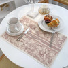 French Cotton Linen Place Mat, Washable Table Mat, Waterproof Tea Cup Mat, Meal Placemat, Plate Pad, Kitchen Tableware Cushion