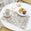 French Cotton Linen Place Mat, Washable Table Mat, Waterproof Tea Cup Mat, Meal Placemat, Plate Pad, Kitchen Tableware Cushion