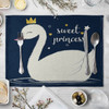 Children's Cute Animal Style Pattern Placemat Cotton Linen Fabric Table Mats Family Dinner Tableware Kitchen Table Mat 30X40cm