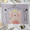 Children's Cute Animal Style Pattern Placemat Cotton Linen Fabric Table Mats Family Dinner Tableware Kitchen Table Mat 30X40cm