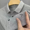Summer Callaway Men's Golf Printed Shirt Quick Drying Polo Shirt