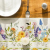 Bloom Flowers Tulip Spring Linen Table Runner Wedding Decoration Easter Table Runner for Holiday Party Kitchen Table Decor