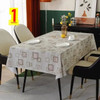 Japanese style dormitory girl heart net red desk student solid cotton linen table cloth art linen NNDAN444