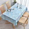 1380207 Wind table cloth home tea table cloth cotton linen rectangular simple table cloth table mat