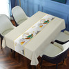 1380561 Wind table cloth home tea table cloth cotton linen rectangular simple table cloth table mat