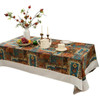 Bohemian Cotton Linen Tablecloth Art Light Luxury American Table Cloth Rectangular Coffee Table Cloth Dust Cloth