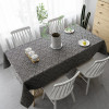 light luxury Nordic style tablecloth Bohemian black tablecloth rectangular simple modern cotton linen tea table
