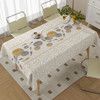 137041 Wind table cloth home tea table cloth cotton linen rectangular simple table cloth table mat