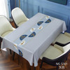 137041 Wind table cloth home tea table cloth cotton linen rectangular simple table cloth table mat