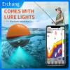 Erchang  F68 GPS Portable Sonar Wireless Fish Finder IOS and Android Echo Sounder Fish Finder Suitable for Lake and Sea Fishi