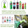 Bottle Cap Sprinkler Portable Plastic Plant Nozzles Garden Plant Watering Sprayers DIY Irrigation Head Indoor Outdoor Water Cans