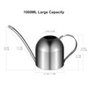 Stainless Steel Watering Can 1000ml Metal Watering Pot with Long Spout for Indoor Garden Plants Succulents Nutrition & supplies