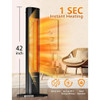 42in Infrared Heater With Remote Outdoor Heating Supplies 9H Timers Tip-Over & Overheat Protection 9 Heat Levels Hot Air Blower