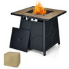 Patiojoy 28 Inches Propane Gas Fire Pit Table 40,000 BTU Outdoor Heater W/Cover