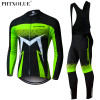 Phtxolue Breathable Long Sleeve Cycling Set Mountain Bike Clothing