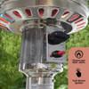 Outdoor Patio Heater 41000btu Floorstanding Propane Heater With Wheels