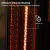Outdoor Heating 1500W Patio Heater IP65 Waterproof Outdoor Heater With Remote and Protection From Tip-over & Overheating