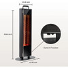 Outdoor Heating 1500W Patio Heater IP65 Waterproof Outdoor Heater With Remote and Protection From Tip-over & Overheating