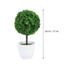 Artificial Ball Topiary Boxwood Tree Potted Fake Balls Bonsai Decor Decorative Greenery Pot Green Faux Outdoor Trees Plastic