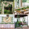 Home Decor Artificial Ivy Garland Fake Plants 2M Green Ivy Silk Leaf Vines for Wedding Party Outdoor Garden DIY Wall Decoration