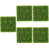 5pcs Artificial Moss Wall Panels Flocking Moss Stone Wall Decoration Green Plants Grass Backdrop Indoor Outdoor Privacy Fence