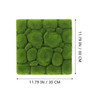 5pcs Artificial Moss Wall Panels Flocking Moss Stone Wall Decoration Green Plants Grass Backdrop Indoor Outdoor Privacy Fence