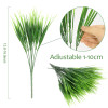12Pcs Artificial Plants Plastic Green Wheat Grass for Home Garden Outdoor Decorations Wedding Party Fake Flowers UV Resistant
