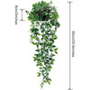 90cm Artificial Plant Vine Home Decoration Hanging Plastic Leaf Grass Garland Outdoor Wedding Party Decorations Fake Rattan Ivy