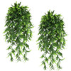 Artificial Plants Persian Rattan Fake Hanging Faux Greenary Vine Outdoor UV Resistant Plastic Plants for Wal Wedding Party Decor