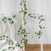 210Cm Artificial Hanging Christmas Garland Plants Vine Leaves Green Outdoor Home Wedding Party Scrapbooking Garden Decorations