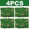 4pc Artificial Plant Wall Panels 24"x16" Greenery Grass Wall Backdrop Decoration Faux Ivy Leaves Outdoor Privacy Fence Covering