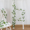 210Cm Artificial Hanging Christmas Garland Plants Vine Leaves Green Silk Outdoor Home Wedding Party Bathroom Garden Decoration
