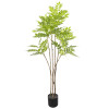 150cm 180cm Artificial Chinese Toon Tree Plastic Yellow Green Large Artificial Plant for Indoor Outdoor Garden Home Decoration