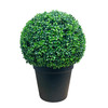HXGYZP Large Ball Potted Artificial Plants Boxwood Topiary Ball With Plastic Pot Indoor Outdoor Home Decor Porch Office Garden