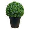 HXGYZP Large Ball Potted Artificial Plants Boxwood Topiary Ball With Plastic Pot Indoor Outdoor Home Decor Porch Office Garden
