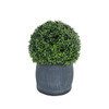 Artificial Plant Green Topiary Ball Potted Boxwood Ball With Light For Indoor Outdoor Garden Wedding Front Porch Home Decoration